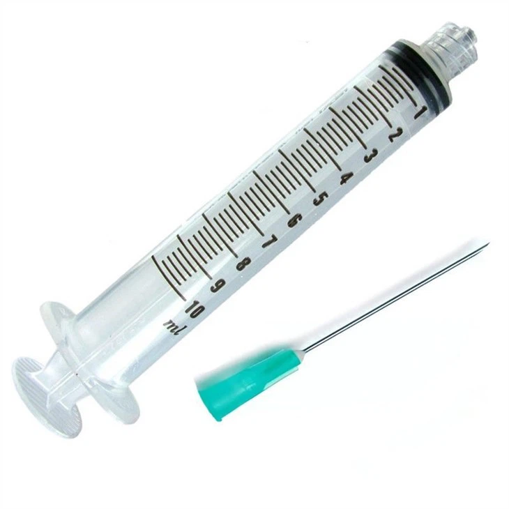 2 Ili 3 dijela Medicinska sterilna injekcijska injekcija Plastična špricica