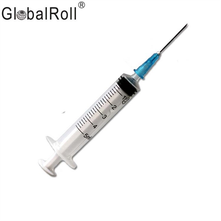 ISO CE Medicinska štrcaljka za injekciju od 1 ml -100 ml za jednokratnu upotrebu sa ili bez igle