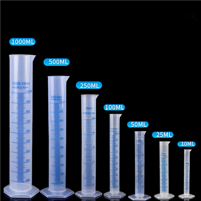 Plastični mjerni cilindar za laboratoriju